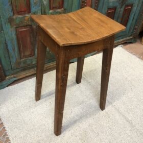 kh24 53 indian furniture slender teak stool above