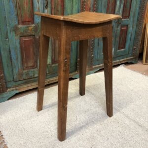 kh24 53 indian furniture slender teak stool left
