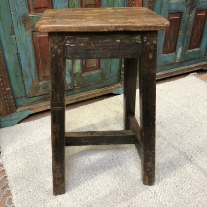 kh24 54 indian furniture wooden stool back