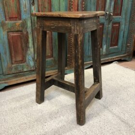 kh24 54 indian furniture wooden stool right