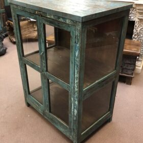 kh24 96 indian furniture turquiose glass cabinet right