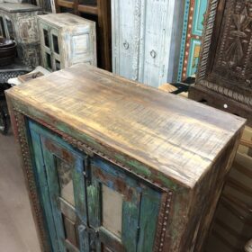 kh24 97 indian furniture framed panelled cabinet above