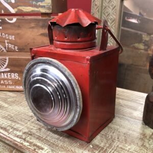 K80 7999 indian accessory gift vintage red railway lamp lantern right