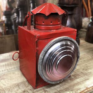 K80 7999 indian accessory gift vintage red railway lamp lantern main