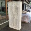 k80 7961 indian furniture ornate white cabinet main