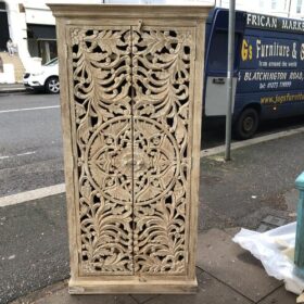 k80 7962 indian furniture white carved cabinet front