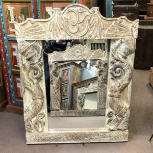 k80 7973 b indian furniture chunky carved mirror main