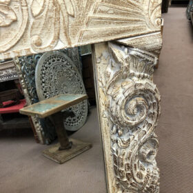 k80 7973 c indian furniture chunky carved mirror details