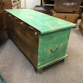 k80 7975 indian furniture seagreen storage trunk back