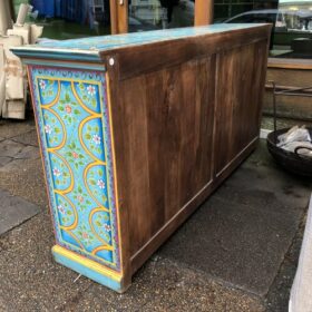 k80 7996 indian furniture colourful blue sideboard back