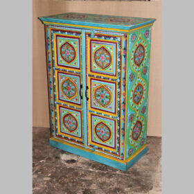 k80 8013 indian furniture floral painted cabinet factory main