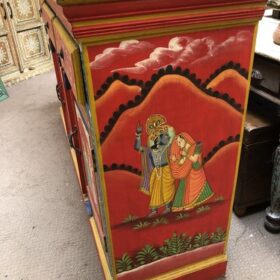 k80 8024 indian furniture red painted sideboard right
