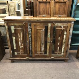 k80 8028 indian furniture slim reclaimed sideboard front