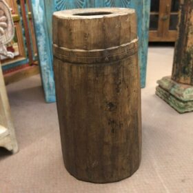 k80 8036 indian accessory gift vintage wooden pot back
