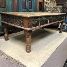 k80 8050 indian furniture carved coffee table back