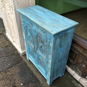 k80 8071 indian furniture sweet little blue cabinet top