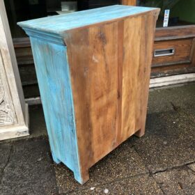 k80 8071 indian furniture sweet little blue cabinet back