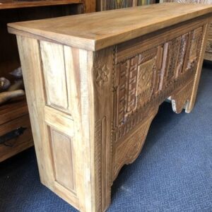 k80 8103 indian furniture unusual carved block table left