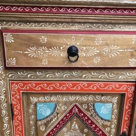 k80 8121 indian furniture natural painted sideboard detail