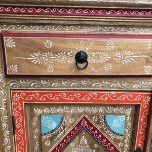 k80 8121 indian furniture natural painted sideboard detail