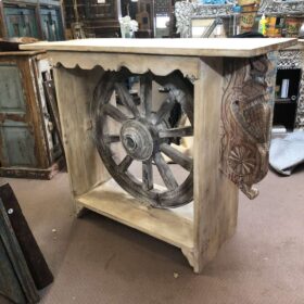 k80 8147 indian furniture cart wheel console table main