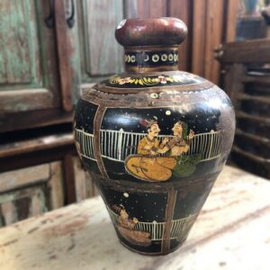 k80 8165 indian accessory gift old painted pot side