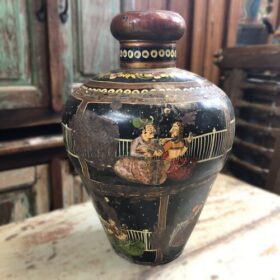 k80 8165 indian accessory gift old painted pot back
