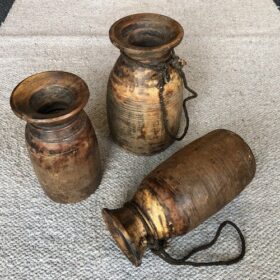 k80 j 6 indian accessory gift small wooden pots group