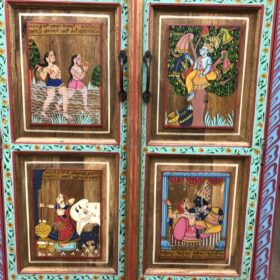 k80 j 7 indian furniture beautiful painted cabinet close