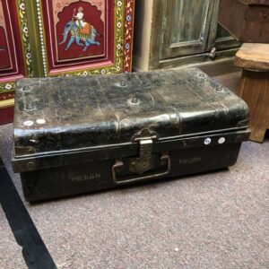 kh24 122 b indian furniture black metal storage trunk main