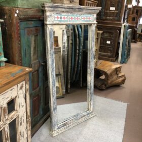 kh24 152 small indian furniture tile topped mirror left
