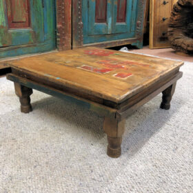 kh24 44 b indian furniture old low bajot table right