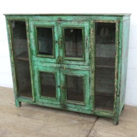 kh25 111 indian furniture green glass sideboard main