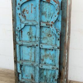 kh25 117 indian furniture old blue door cabinet factory right