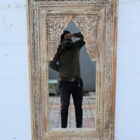kh25 180 indian furniture pointed arch mirror factory front