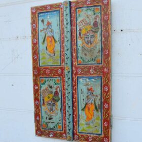 kh25 185 indian furniture small red & pale blue door factory main