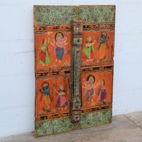 kh25 186 indian furniture small orange and sage door factory left