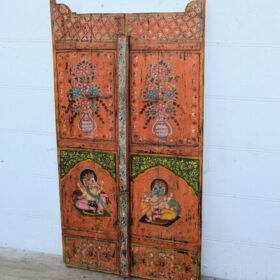 kh25 189 indian furniture small deep orange door factory right
