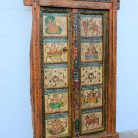 kh25 192 indian furniture hand painted framed door left factory