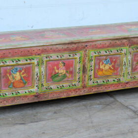kh25 197 indian furniture red painted tv cabinet factory left