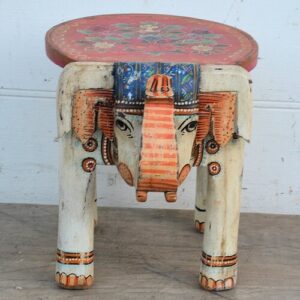 kh25 205 indian furniture painted elephant tables factory front