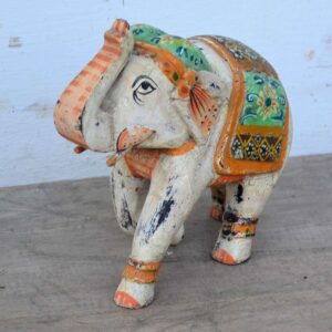 Painted Wooden Elephants