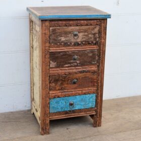 kh25 233 indian furniture 4 drawer recycled unit factory left