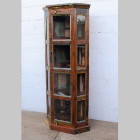 kh25 243 indian furniture reclaimed corner cabinet factory