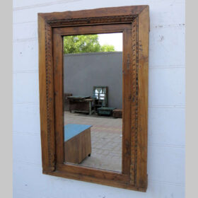 kh25 86 a indian furniture brown carved mirror factory main