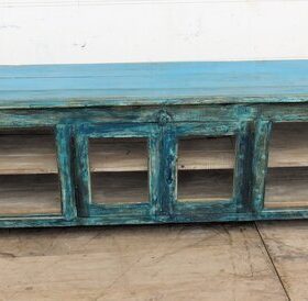 kh25 94 indian furniture long blue tv cabinet factory front