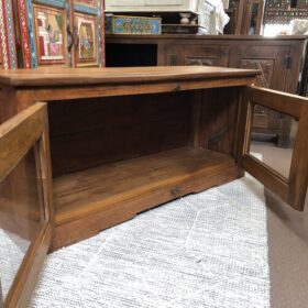 kh25 11 indian furniture small teak tv unit open