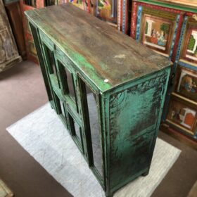 kh25 111 indian furniture green glass sideboard top