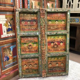 kh25 194 a indian furniture small door with faces front