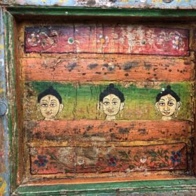 kh25 194 a indian furniture small door with faces details